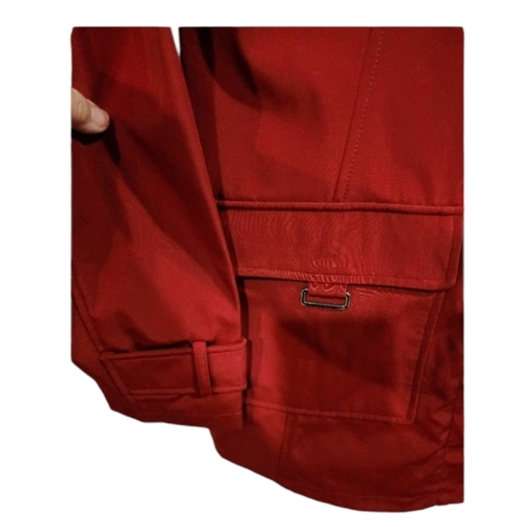 Jones New York red water resistant removeable hooded coat Size Med and Lg NEW - Picture 5 of 11